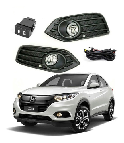 Kit Faros Niebla Honda Hr-v 2019 2020 2021 Biseles Y Switch