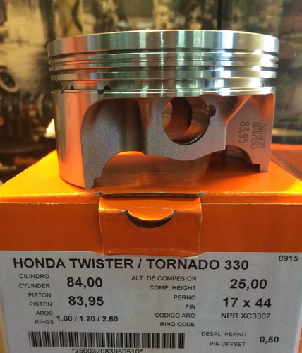 Piston Forjado Twister 330. 84mm. Iapel Motonetas_clasicas