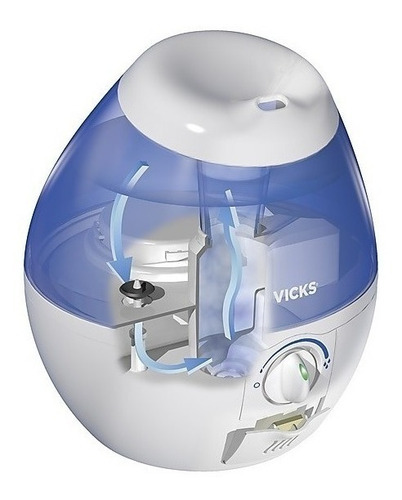 Humidificador Vicks Ultrasónico Vul520war 1.8l Con Luz Noctu