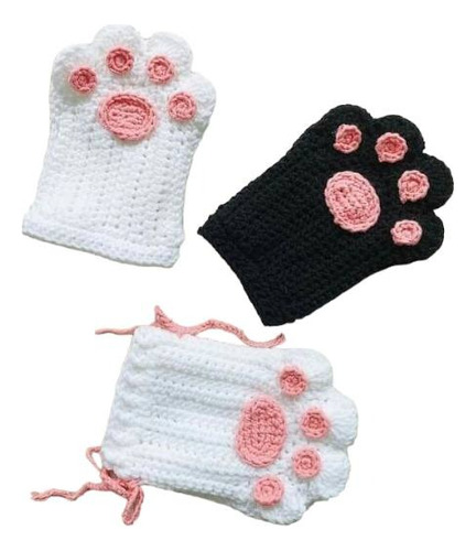 Garras De Gatito Mitones Guantes Coquette Aesthetic Crochet