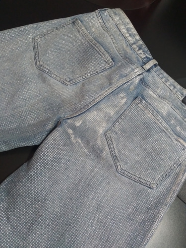 Pantalón De Mujer Talle S Jeans C/brillo Armani Exchange Imp (Usado)