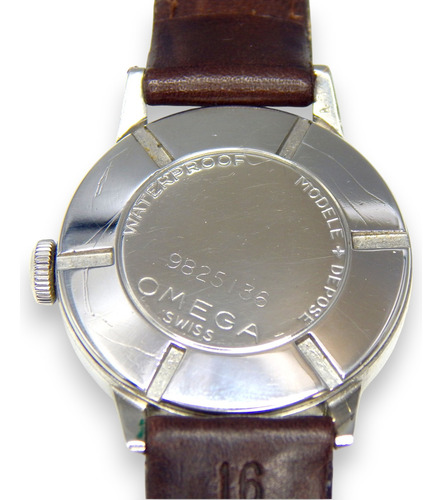 Reloj Omega 30t2 32 Mm Sub Segundos Acero Años 40 Marrón Oscuro Plateado Beige (Usado)