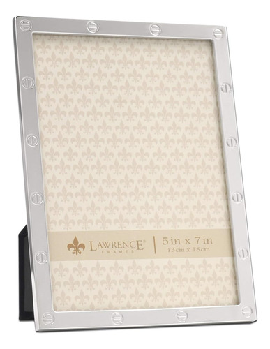 Lawrence Frames Lawrence Home Picture Frame, 5x7, Plata