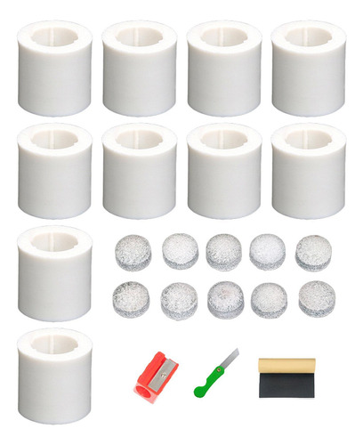 10pcs Billard Cue Stick Ferrules Set Compacto Instalación