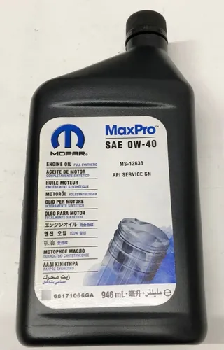 Aceite Nafta Cherokee Srt Max Pro 0w40 1 Litro Mopar