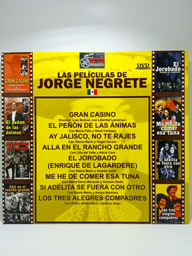 Imagen 1 de 6 de Las Películas De Jorge Negrete - Cine Mexicano - Dvd - Colec