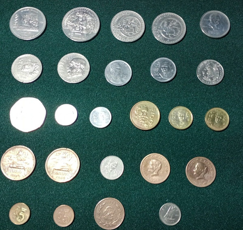 Colección De Monedas Antiguas Diferentes Denominaciones