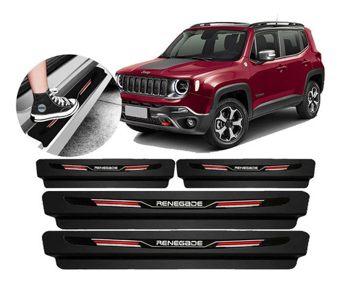 Jogo Soleira Protetora De Porta Sport Jeep Renegade - Todos