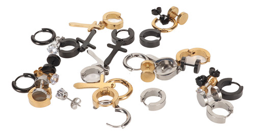 Juego Pendientes Colgantes Acero Inoxidable Moda Comodidad
