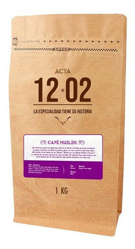 Café De Grano Molido Acta 12-02, Variedad Huelen, 1kg