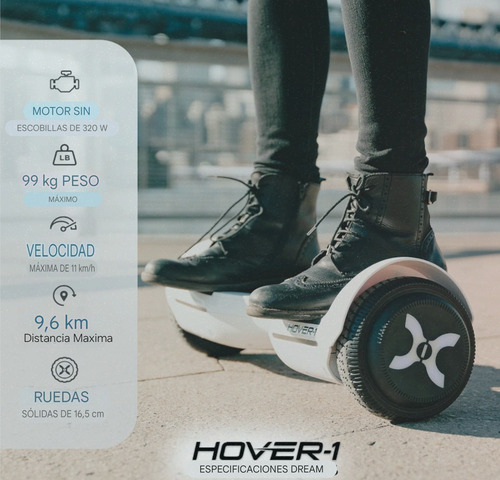 Hover-1 Dream Motor 320w 11kmph Llantas 16 Cm Luces Led