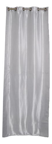 Cortinas De Ventana De Satén El 100x250cm Gris