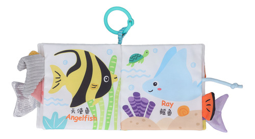 Baby Animal Cloth Book Tail Soft Crinkle Interactive
