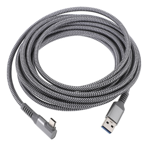 Cable Vr Plateado Compatible Con Enlace Usb-c Tipo C 3.0