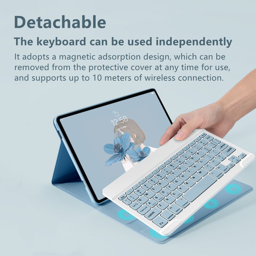 K Funda Con Teclado Y Mouse For Lenovo Tab M10 Plus 3rd 10.6