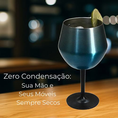 Taça Térmica Copo Prismática Cabo Removível Quente E Frio Cor Prateado
