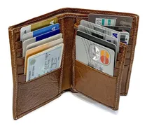 Comprar Porta Documentos Cuero Hombre Billetera Tarjetero Capacidad Para 14 Tarjetas Volante Pesos Euros Dolares Modelo 0079 