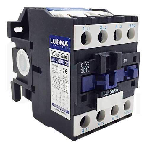 Contactor tripolar Lukma Cjx2-2510 (lc1d-2510) de 220 V