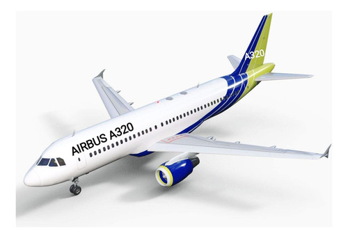 Planta Pdf Airbus A320 Elétrico Escala P/ Madeira Balsa + Br