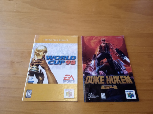 Manuales Duke Nuken, World Cup 98 N64