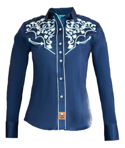 Blusa Charra Camisa Vaquera Juvenil