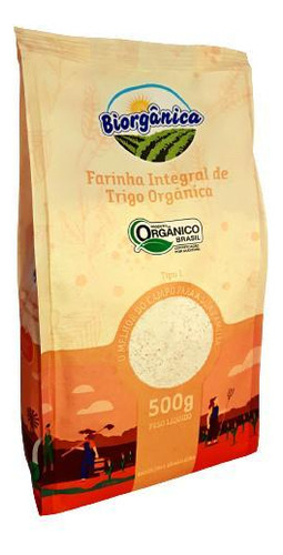 Kit 3x: Farinha De Trigo Integral Orgânica Biorgânica 500g