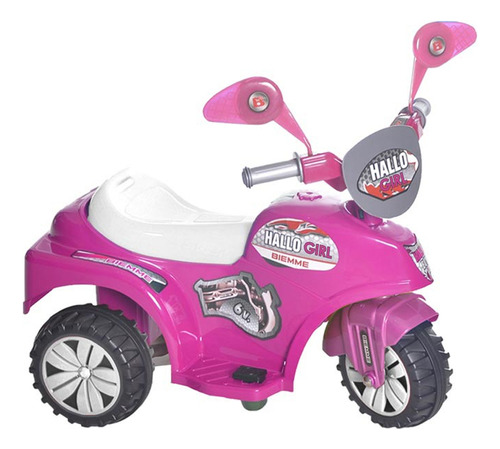 Moto Bateria Mini Quad Rosa 6v  Biemme 1197-r