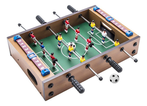 Set Portátil De Minijuego De Futbolín Con Dos Bolas