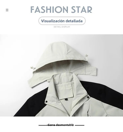 Chaqueta Senderismo Otoño Impermeable Mujer Capucha