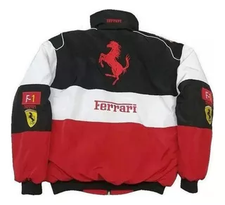 Chamarra Vintage De Carreras De Motos De Otoño De Ferrari