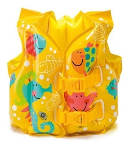 Chaleco Inflable Para Niño Intex Diseño Tropical 59661