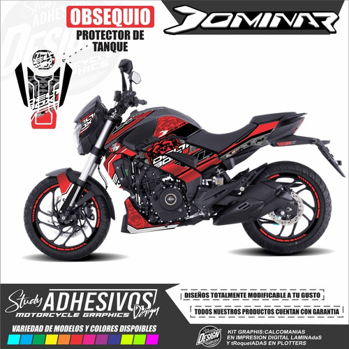 Calcomanias Dominar 400 - 250 Personalizadas Kit De Stickers