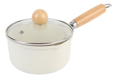 Olla Pequeña De Hierro Refinado Y Madera Compuesta
