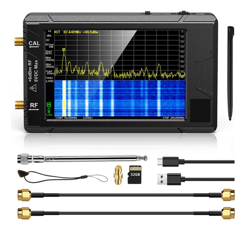 Analisador De Espectro 4 Exibir 100 Khz A 5,3 Ghz