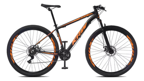 Bicicleta Montaña R29 K3.0 Cuadro Aluminio Shimano - El Rey Color Negro-naranja Tamaño Del Cuadro L