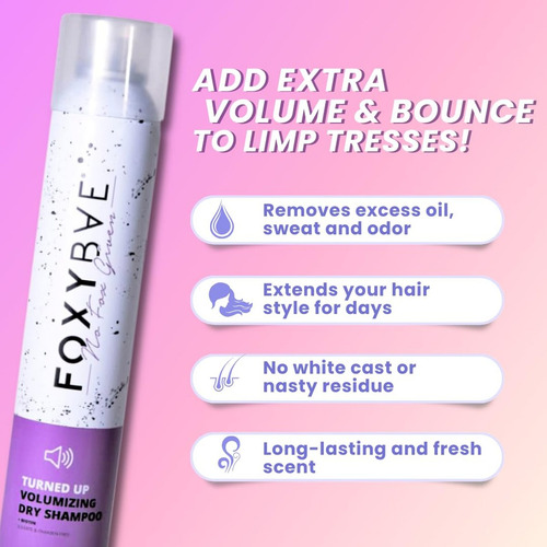 Shampoo A Seco Foxybae Foxybae Com Biotina Para Volume