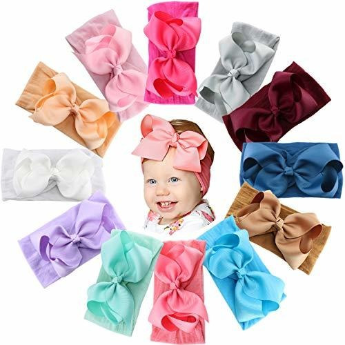 12pcs Baby Girls Grosgrain Ribbon Lazos Para El Cabello Diad