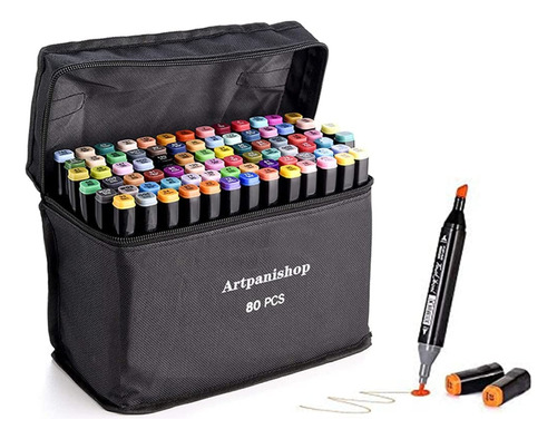 80 Marcadores De Conjunto De Colores Pen Touch Five Graphic 