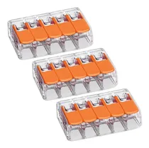 Comprar Conector Derivador Rápido De Cables Ver Video Pack 3 Fichas