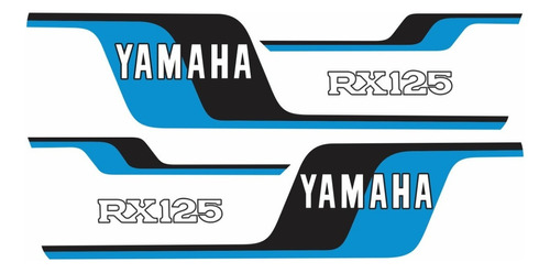 Kit Adesivos Yamaha Rx125 1979 Azul 00196