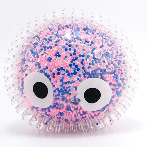 Imagen 6 de 8 de Squishy Pelota Gigante Con Luz Pinches Silicona Antiestres