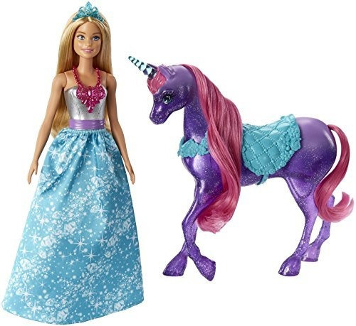 Dreamtopia Barbie Princesa Y Morado Unicornio