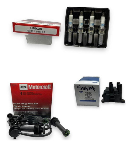 Jgo Bujias/cables Motorcraft/bobina Mot. Sigma 1.6  2013/18