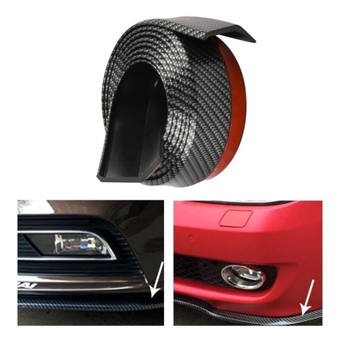 Imagen 10 de 10 de Lip Samurai Universal Facia Spoiler Faldon Fibra Carbono 4d