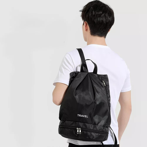 M Mochila De Natación Con Compartimento Para Zapatos -