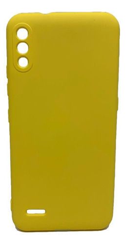 Capinha Celular P/ LG K22 K22+ K22 Plus 6.2 Case Aveludadas Cor Amarela c/ Proteção