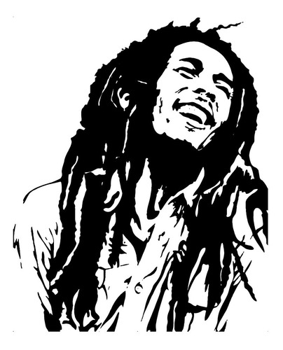 Vinilo Sticker Decorativo Bob Marley Reagae Música