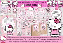 Comprar Kit Imprimible Candy Bar Hello Kitty 100% Editable