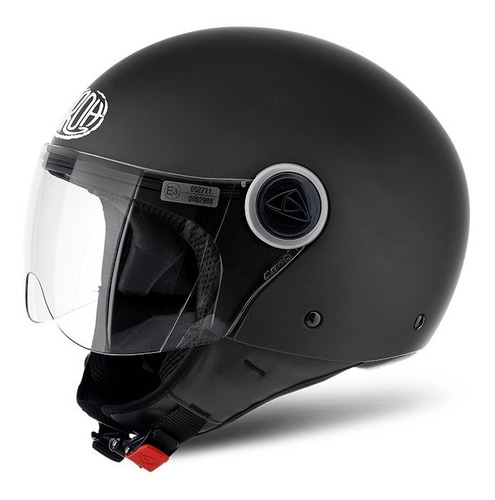 Casco Airoh Abierto/ Compact Pro/negro/versatil Y Liviano