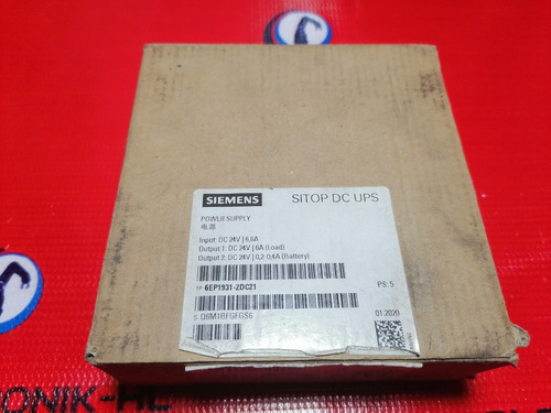 Siemens Sitop Dc Ups Power Supply 6ep1931-2dc21 Input 24vdc